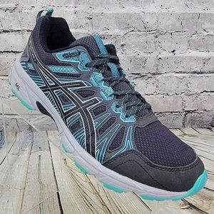 Asics Gel-Venture 7 Running Shoes Womens 10 Gray Blue Training Sneakers 12A652